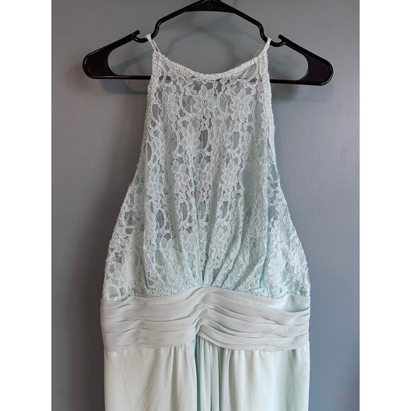 Bill Levkoff Women's Mint Floor Length  Bridesmaid Dress Evening Gown - Picture 2 of 7